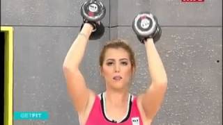 Full body workout using a pair of dumbbells