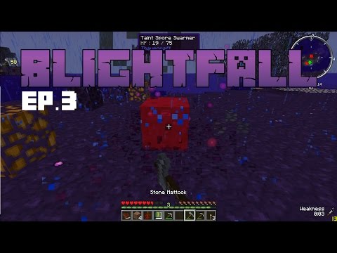 THE SWAMPS OF DEATH - Let's Play Blightfall Modpack [Ep.3]