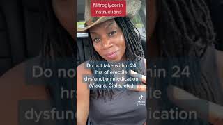 Chest Pain How to use Nitroglycerin ❤️