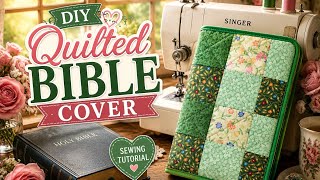 DIY Quilted Bible Cover Tutorial | Easy Sewing Project for Beginners