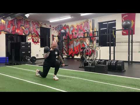 Offset Kettlebell Reverse Lunge