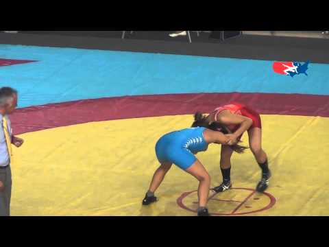 Cadet World W - Alo (USA) pin Carieri (ITA), 56 kg repechage