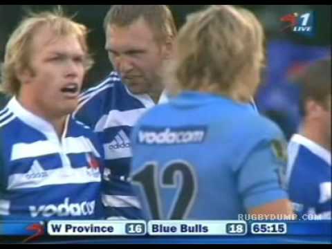 Schalk Burger huge hit on Fourie du Preez