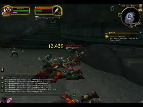WoW Legion Demon Hunter 25 Grand Theft Felbat