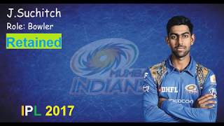 IPL 2017 auction Mumbai Indians MI players list