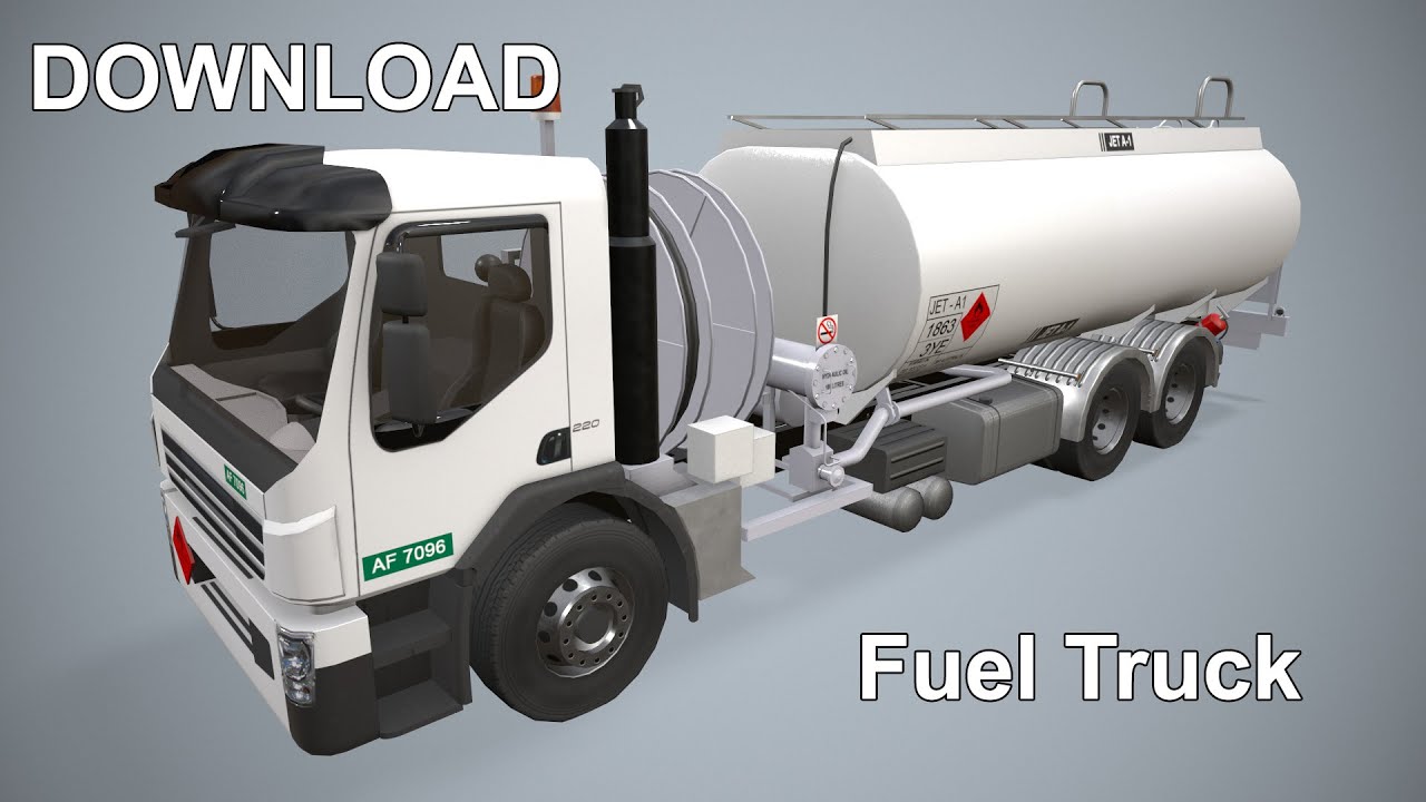 燃料トラック --343-- 3Dモデル