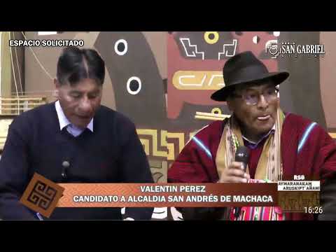 (ESPACIO SOLICITAD) ENTREVISTA AL CANDIDATO A LA ALCALDÍA DE SAN ANDRÉS DE MACHACA VALENTÍN PÉREZ