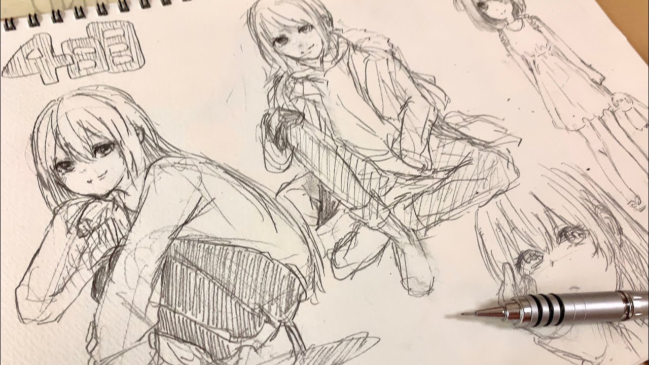 毎日お絵描きしたらどのくらい上達するのか【4日目】