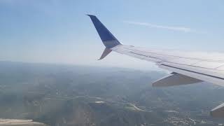 Leaving Los Cabos on United Airlines 737