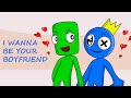 Blue x Green I wanna be your boyfriend - Rainbow Friends Animation meme