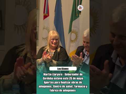 Los Cisnes: Llaryora anunciado aportes para la localidad. Fue este 25 de mayo de 2026
