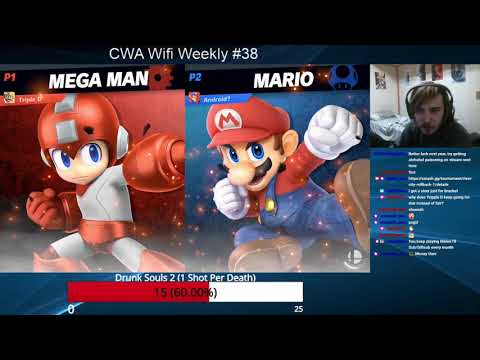 CWA Wifi Weekly 38 - Triple D (Mega Man) vs Android (Mario) Winners Quarterfinals