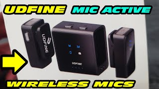 UDFINE MIC ACTIVE WIRELESS MIC WITH NOISE CANCELLATION - UNBOXING AND REVIEW