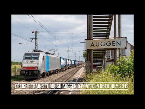 4K Freight Trains through Auggen & Pratteln - 06/07/19