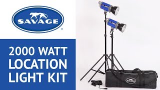 Savage 2000 Watt Location Light Kit