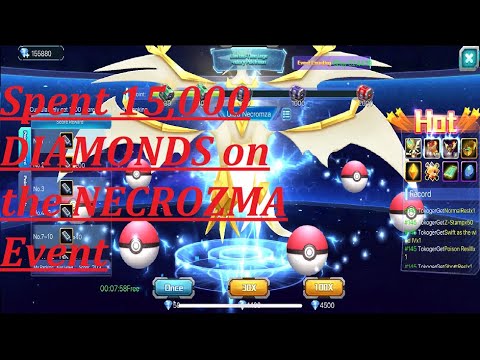 POKELAND LEGENDS - Spent 15,000 DIAMONDS on the event!!! MAX LEVEL GENE