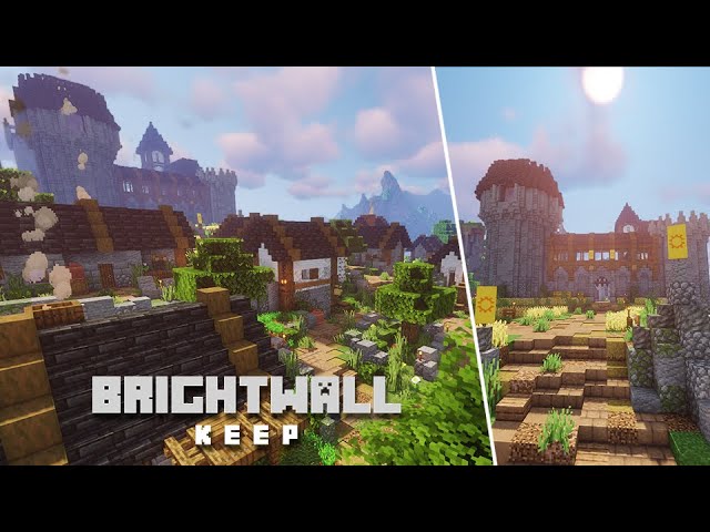 Brightwall Keep | A 1.21.5 Minecraft Castle | Full Interior Minecraft Map