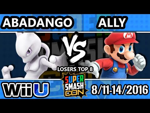 SSC 2016 SSB4 - Abadango (Mewtwo) Vs. Ally (Mario) - Smash 4 - Smash Wii U Losers Top 8