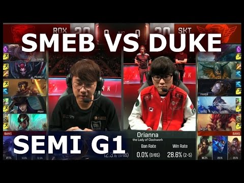 ROX vs SKT G1 - SMEB vs DUKE Player Experience Stream (w/ Zig) | Semi Finals LoL S6 Worlds 2016