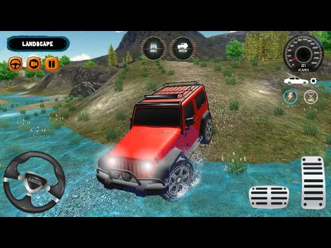 Offroad Prado Car Simulator :4x4 Mountain Drift Red Car Off-road Game Gameplay