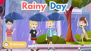 5-Minute English Conversation Practice: A Rainy Day (Talking About Weather)