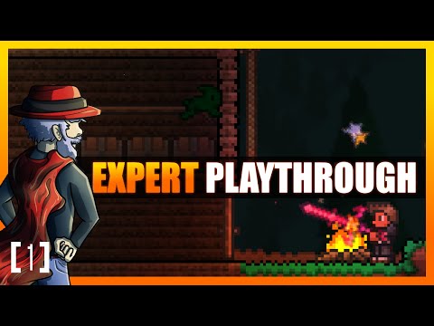 Terraria 1.3 Let's Play - Expert Mode Playthrough! Star Gazing [1] PC Gameplay