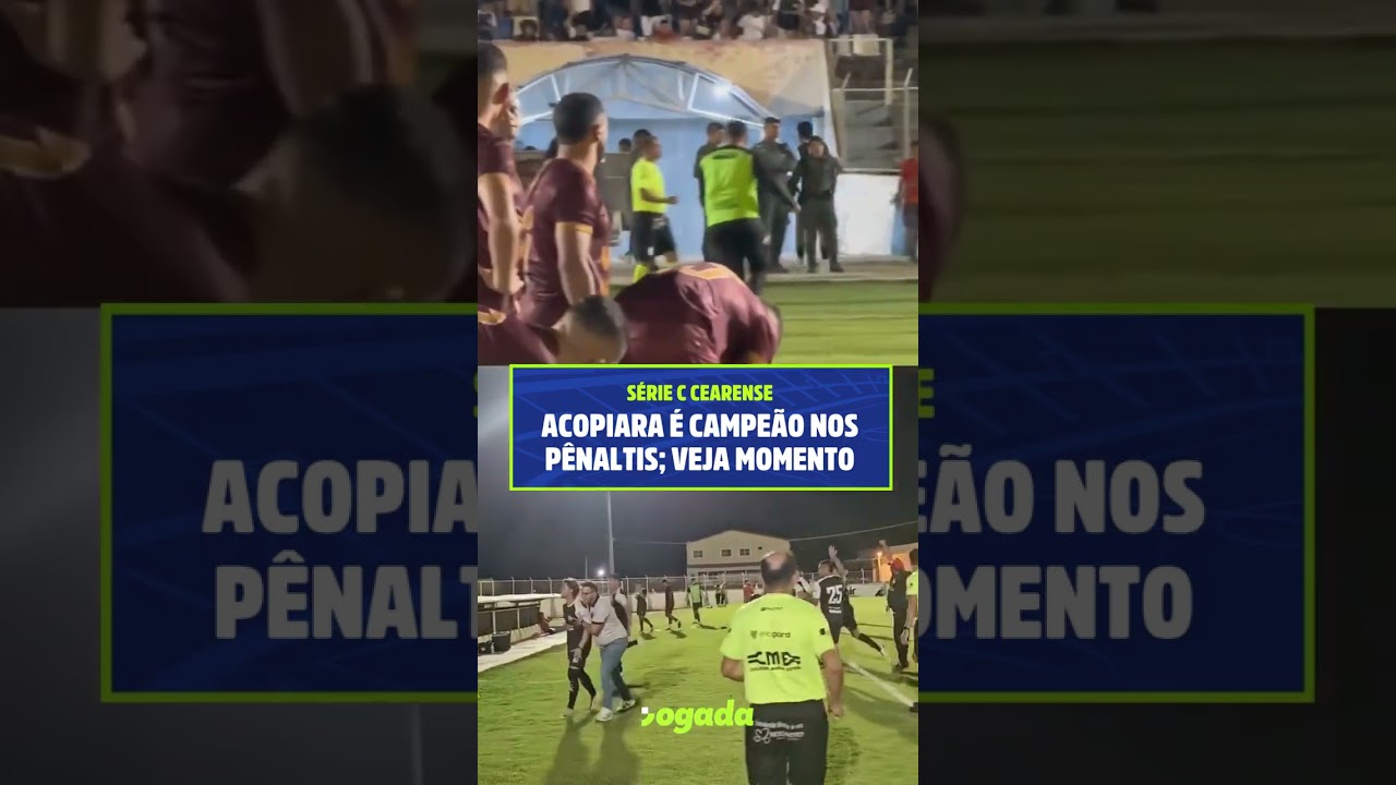 Imagem da notícia Acopiara vence Vila Real nos pênaltis e é campeão da Série C Cearense; Veja momento