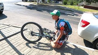 Упал - чуть спиннинг не сломал! Вело рыбалка! Рыбалка на спиннинг - Наловил судаков!