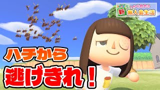 【リベンジ】ハチから逃げながら島一周チャレンジ！！！#96【あつ森/あつまれどうぶつの森】