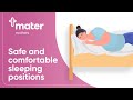 Safe and comfortable sleeping positions during pregnancy │Mater Mothers'