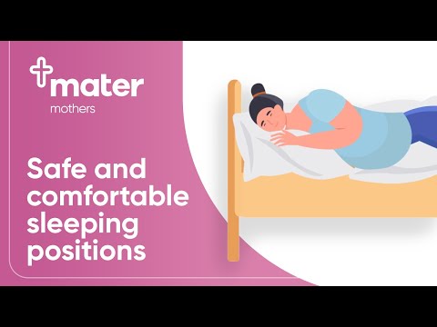 Safe and comfortable sleeping positions during pregnancy │Mater Mothers' - YouTube