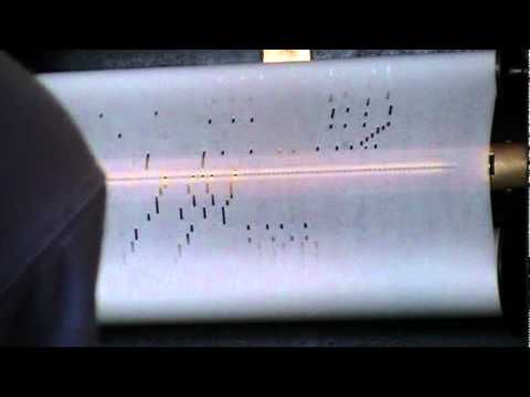 Theme to Animaniacs player piano roll