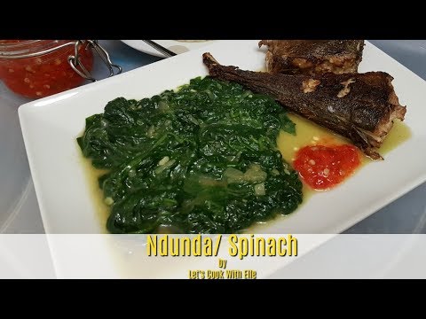 Easy Way To Make Spinach/  Légume Verts-Congolese Food