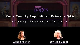 Knox Candidate Q&A Event: Treasurer's Race