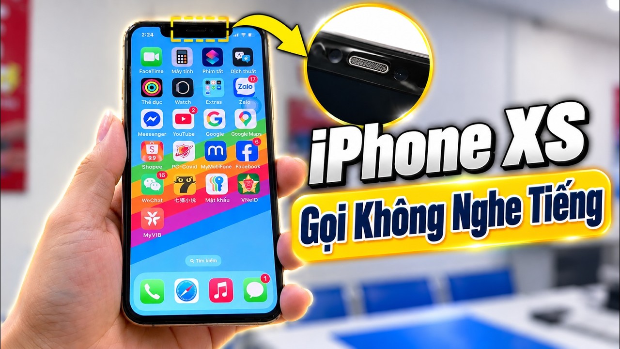 Video Thay cụm loa trong iPhone XS