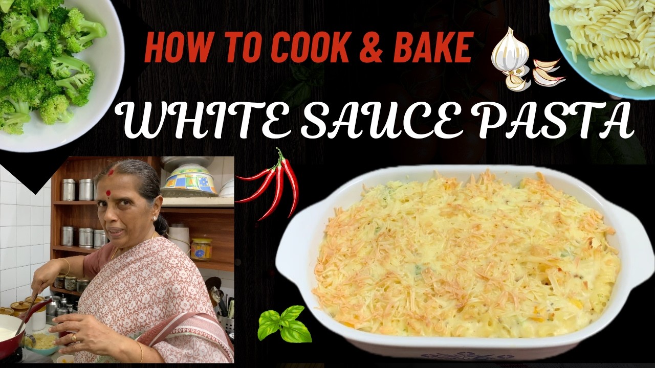 White Sauce Pasta recipe/How to cook Pasta/creamy white sauce pasta/Baked dish-Revathy Shanmugam
