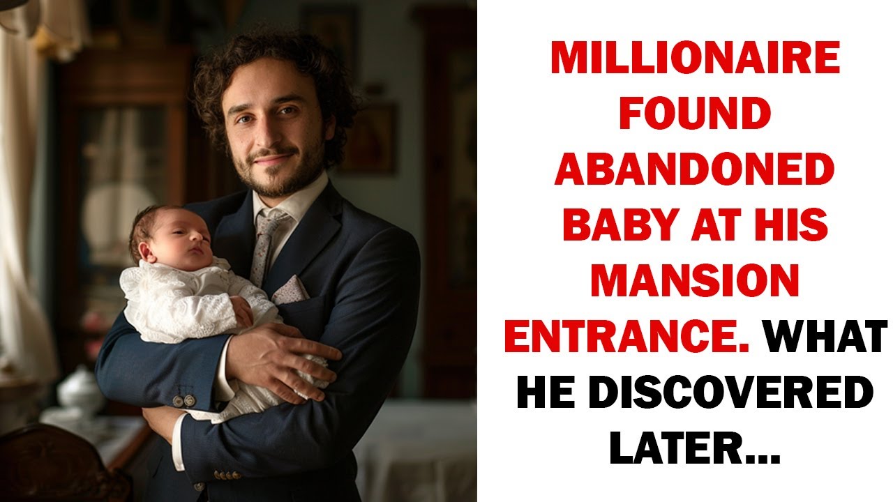 MILLIONAIRE FOUND ABANDONED BABY AT HIS MANSION ENTRANCE. WHAT HE DISCOVERED LATER...