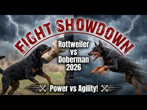 Rottweiler vs Doberman Fight: Strength, Intelligence & Temperament Compared – Real Winner Revealed