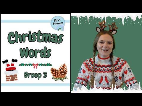 Read Christmas Words Learn Phonics Group 1 Christmas Words for Kids British Teacher