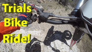 Taking the Gas Gas Contact ES 250 Trials Bike up Satan's Crack!
