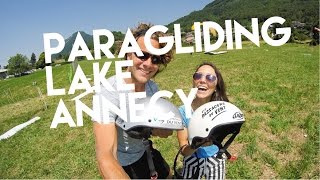 Paragliding Over Lake Annecy with Les Passagers du Vent!