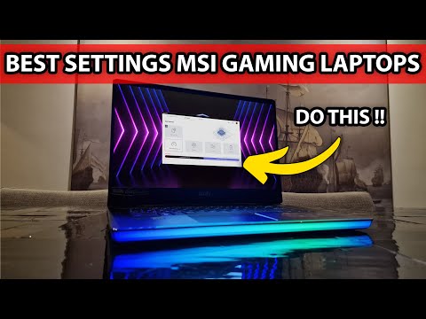 MSI Gaming Laptops Best Settings // Gain More FPS in 2 mins.