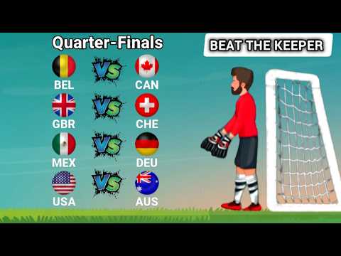 Beat The Keeper || Quarter Finals|| Marble Soccer Race Tournament No 10