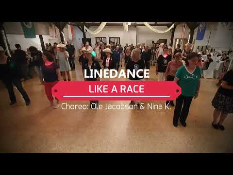 Like a Race - Official Linedance Demo - Choreography: Ole Jacobson & Nina K. 07/25