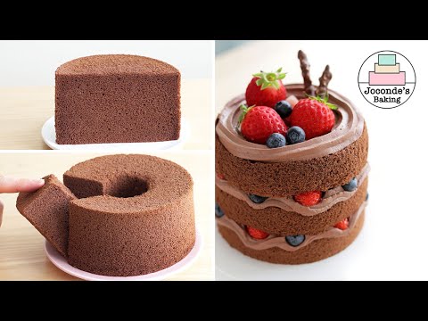 Chocolate Chiffon Cake: Comfortably fluffy and pleasantly moist