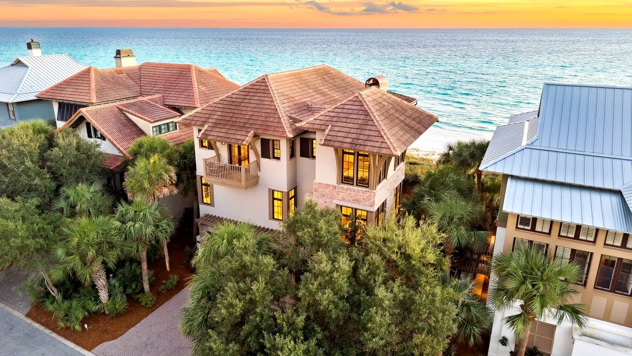 Beachfront Luxury House Tour 30A Santa Rosa Beach Florida