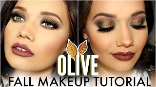 OLIVE SMOKEY EYES | FALL MAKEUP TUTORIAL