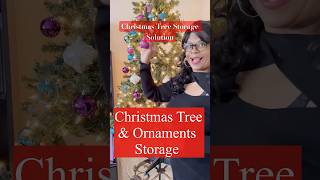 Easy Hack To Store Your Christmas Tree and Ornaments #organizing #christmas #shorts