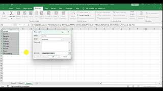 How to Create Dynamical Drop Down List and Sort by Alphabetical Order in Excel