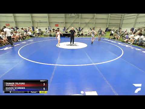 94 Lbs Round 1 (8 Team) - Tanner Telford, Team Utah Vs Kaison Schreier, Missouri Red F575